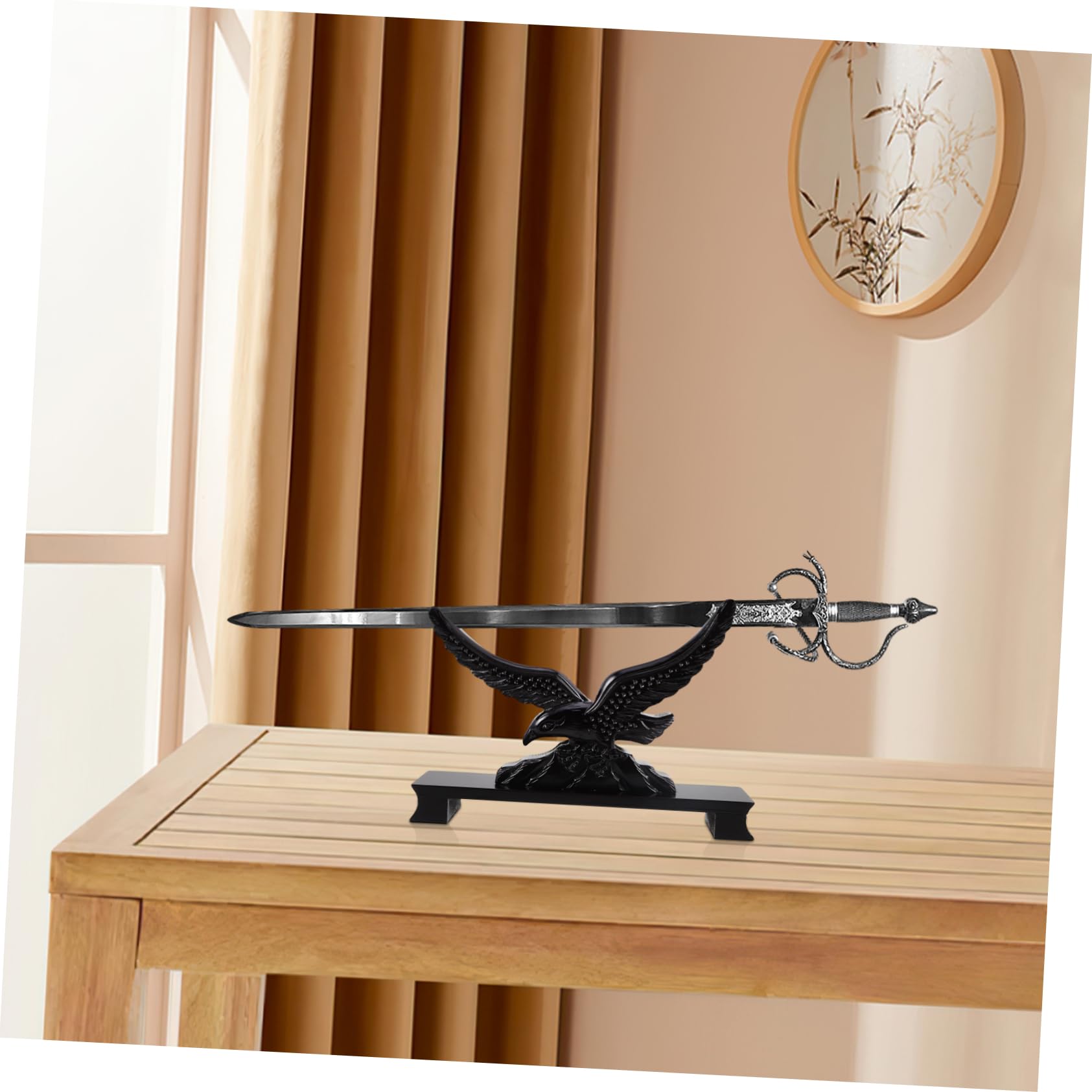 Mikikit Estante De Espadas Soporte Para Espada De Resina Forma De Águila Para Decoración De Colección Salón o Estudio
