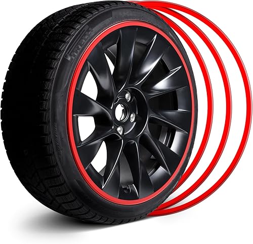 EVOOOR Protector de llanta de aleación automotriz, cubre todo el borde del cubo de la rueda, tiras para prevención de erupciones en las aceras,