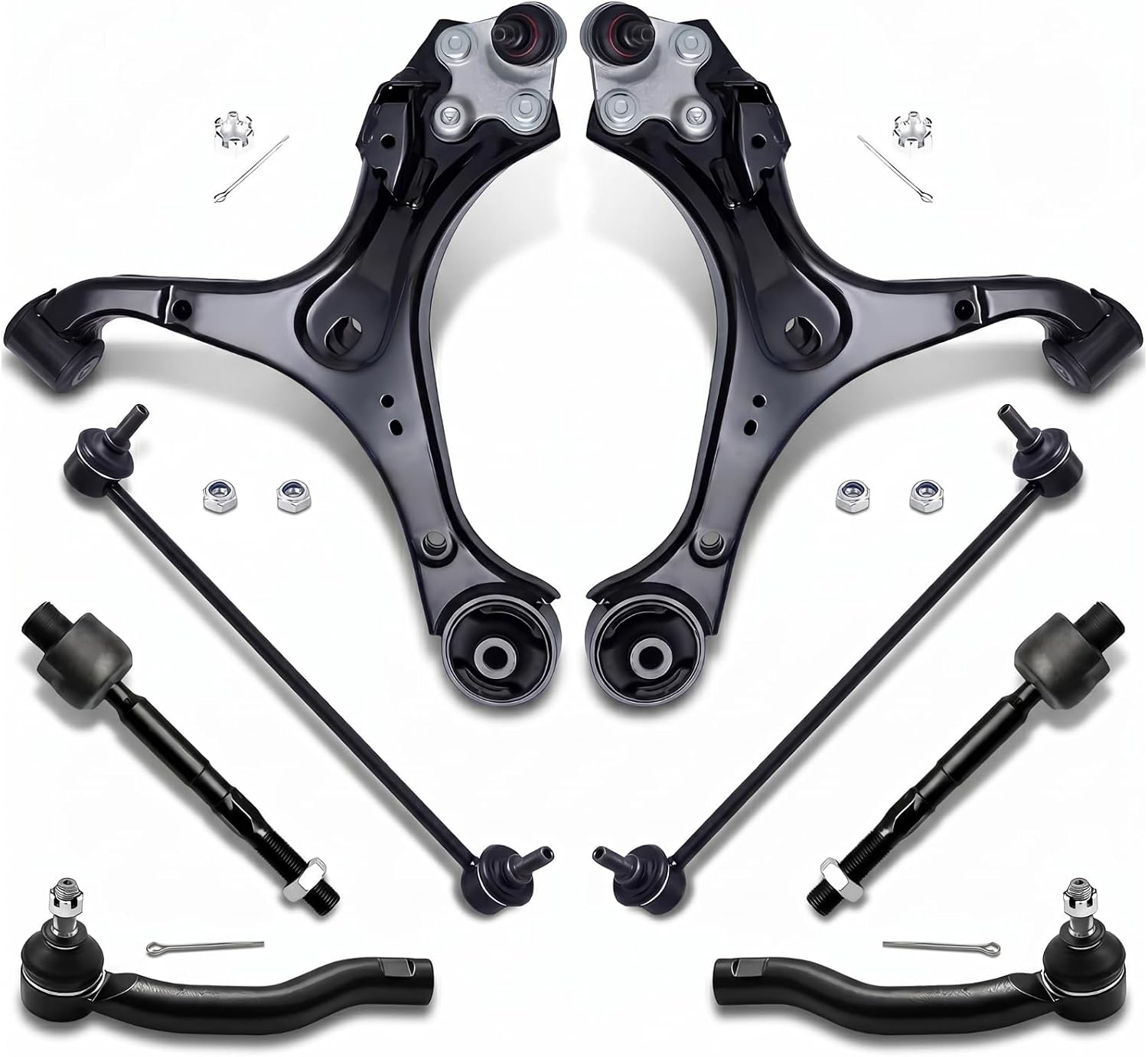 ALADICHE 8pcs Front Lower Control Arms Suspension Kit for 2012-2015 Honda Civic, for 2013-2015 Acura ILX