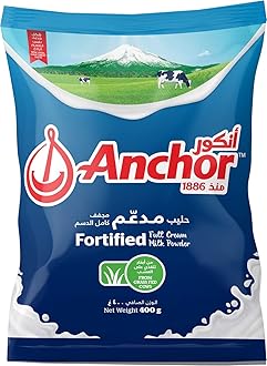 Anchor Fortified Full Cream Milk Powder From Grass Fed Cows, 400 g (Pouch)