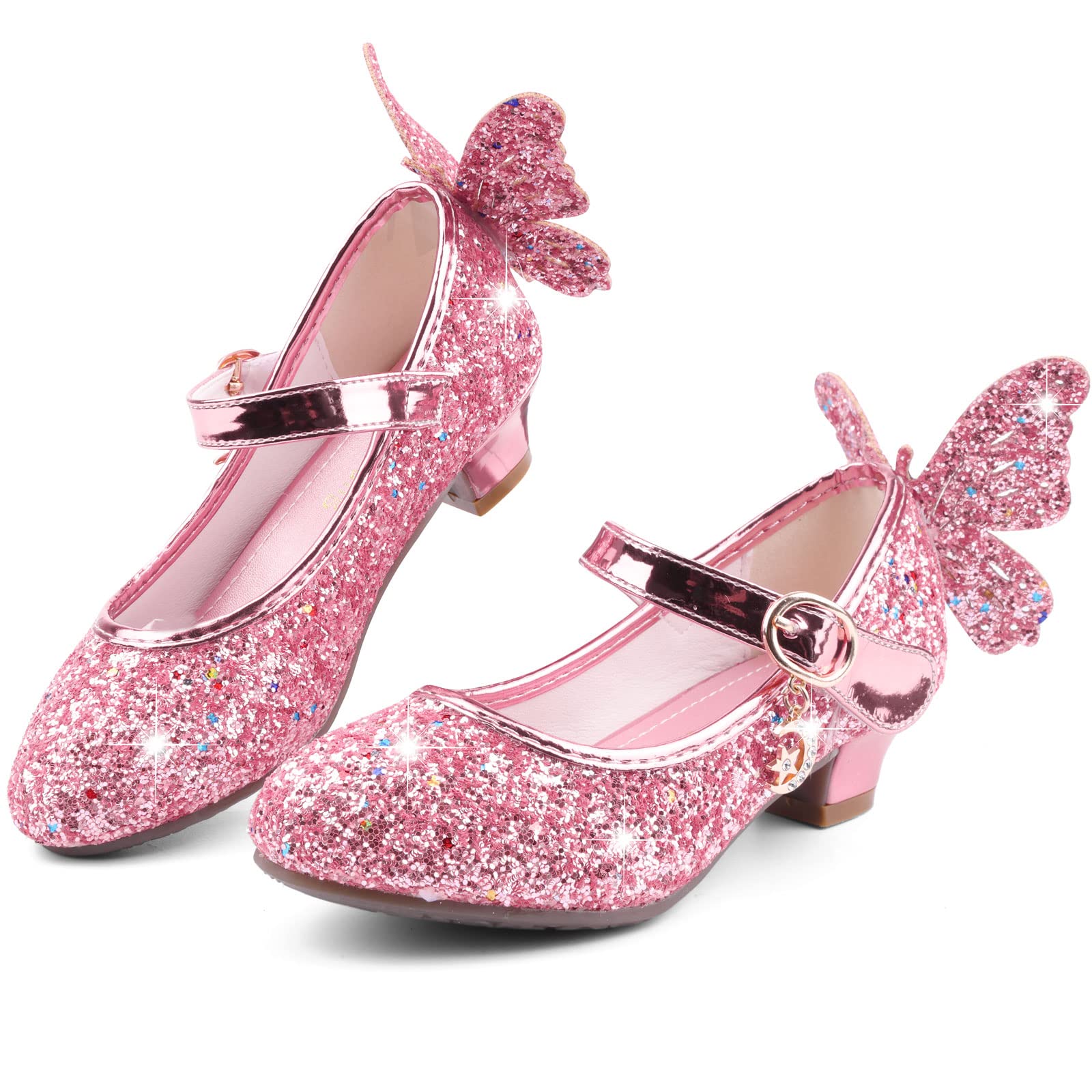 Girl's Princess Mary Jane Pump Shoes - Pink Silver Blue Purple White - Size 12 Months — view 16