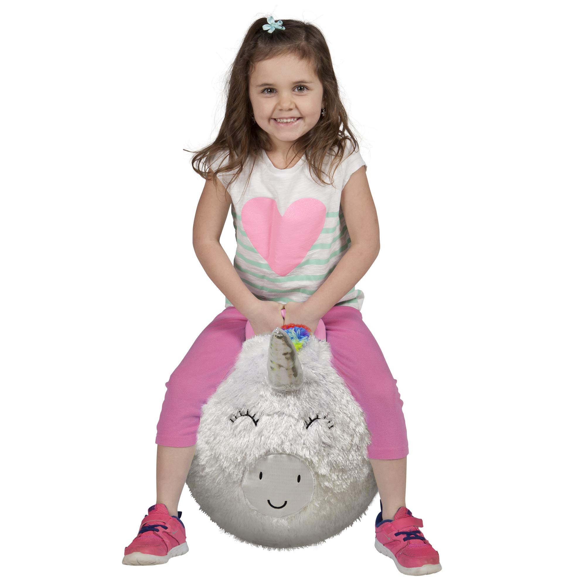 Hedstrom 18-Inch Plush Hopper Ball with Pump, Unicorn, 55-9671