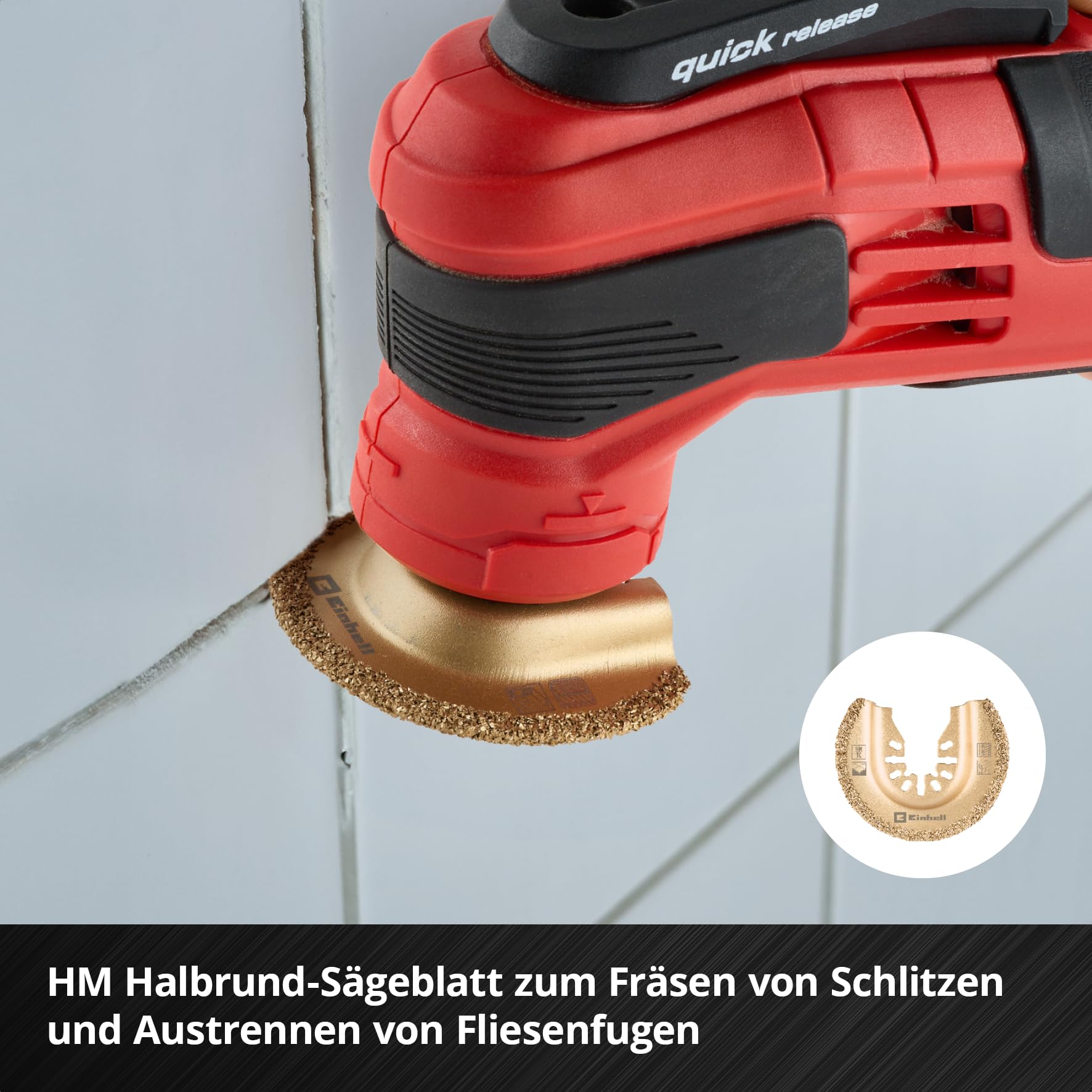 Original Einhell XXL-CASE 70-tlg. Multitool-Set (BiM/CrV-Tauchsägeblätter, HCS/HM/BiM-Halbrund-Sägeblätter, HM-Delta-Raspel, Delta-Trägerplatte, Schleifpapier, Dremel-Adapter)