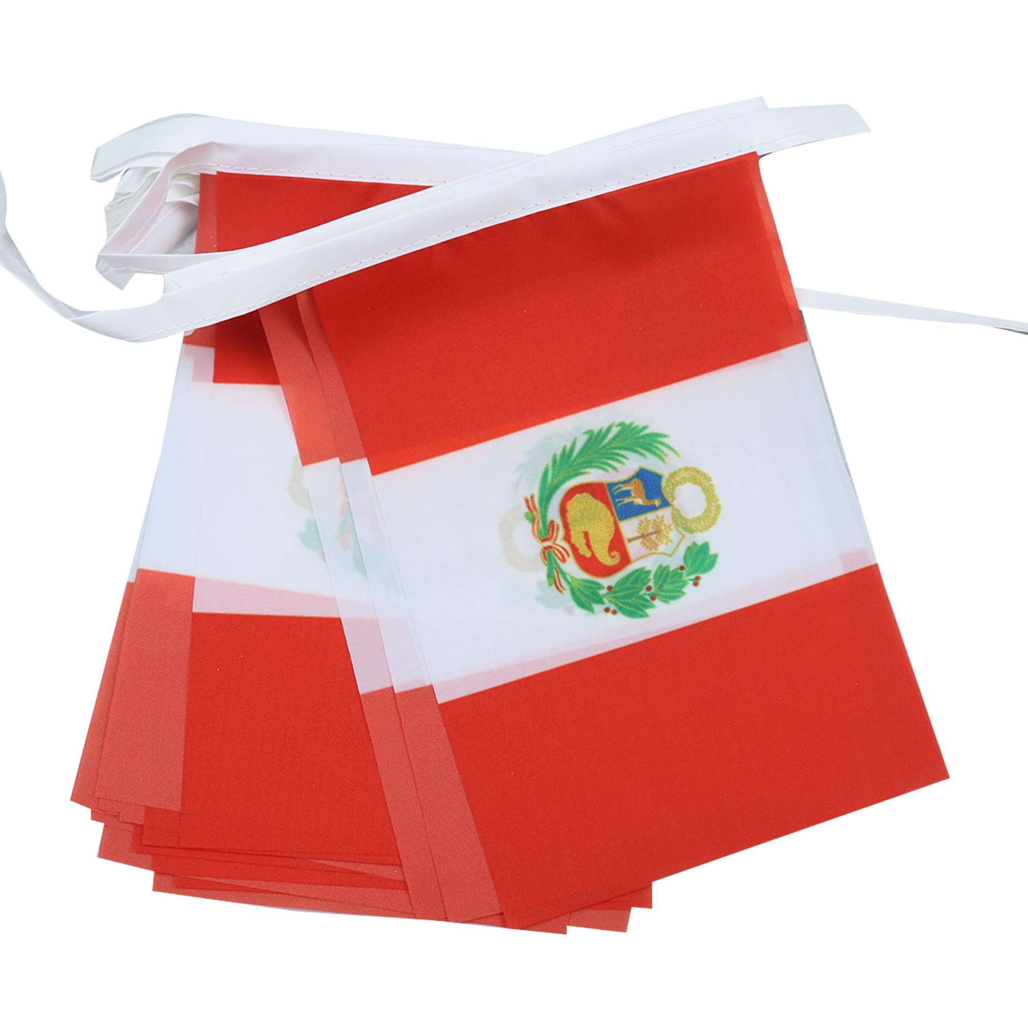 AZ FLAG Guirnalda 6 Metros, 20 Banderas de Ecuador 21x15 cm, Bandera Ecuatoriana 15 x 21 cm - Banderines — view 191