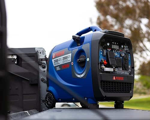 Miniatura 6 de A-iPower Generador inversor portátil, 2500 W ultra silencioso alimentado por Yamaha Engine RV Ready, cumple con EPA y CARB, sensor de CO ultraligero