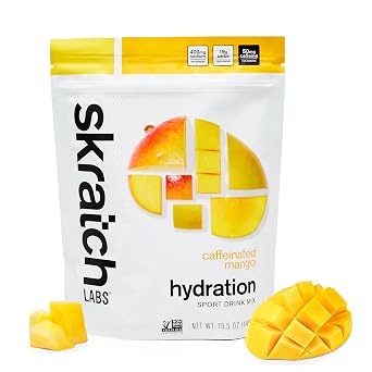 Skratch Labs Hydration Sports Drink Mix Caffeinated Mango, 20 Servings