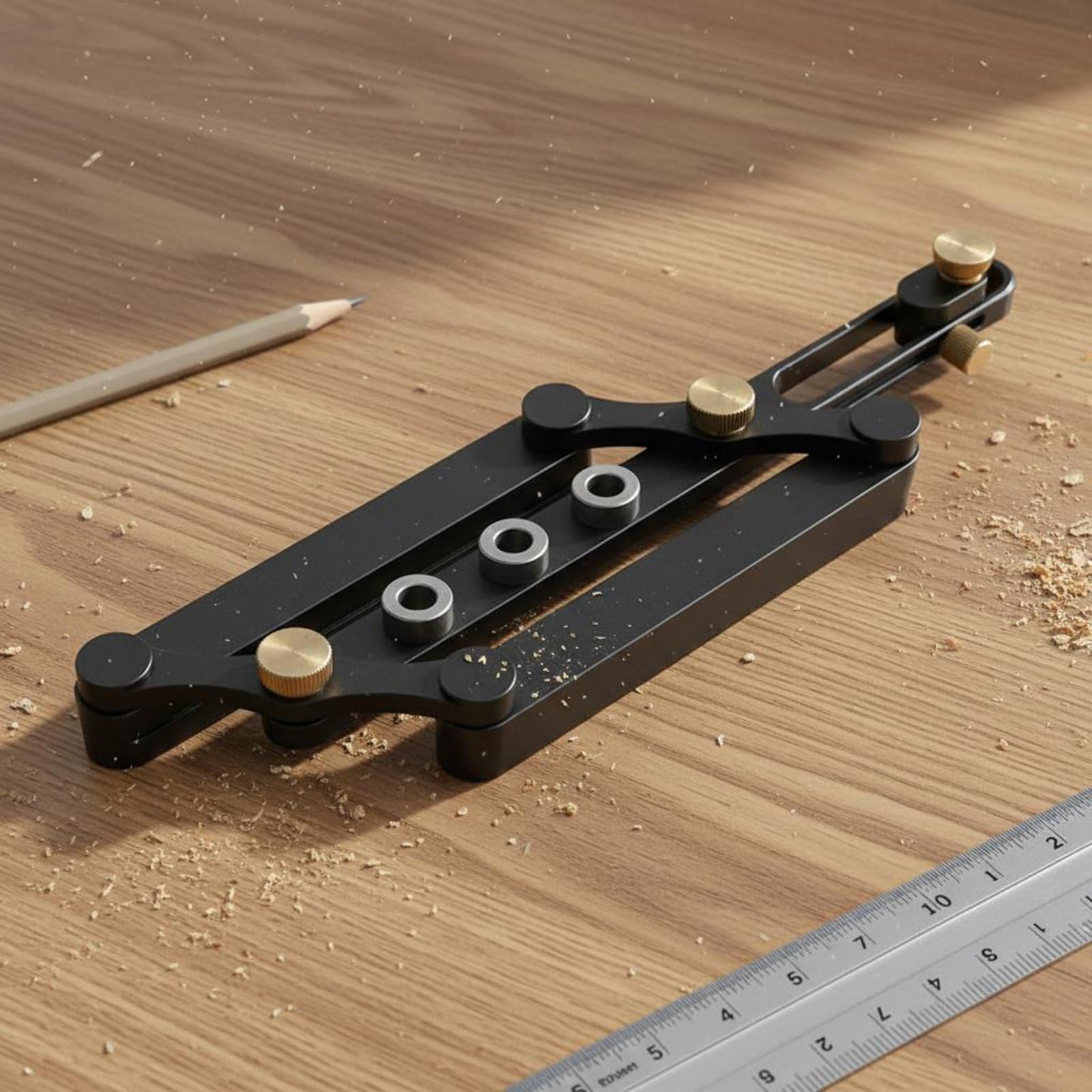 Dima di Foratura Guida per Tasselli Localizzatore di Fori Strumento di Allineamento Accessorio per Utensili Corpo in, Corpo Principale + Punte Da Trapano