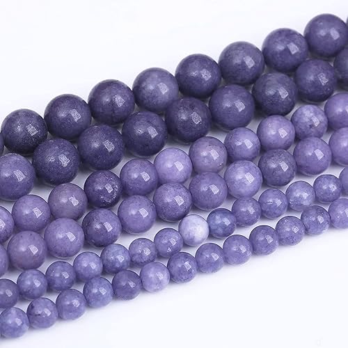 Miniatura 79 de Cuentas redondas sueltas de obsidiana negra de 0.236 pulgadas, cuentas de gemas naturales, cuentas de piedra energética de cristal para hacer joyas