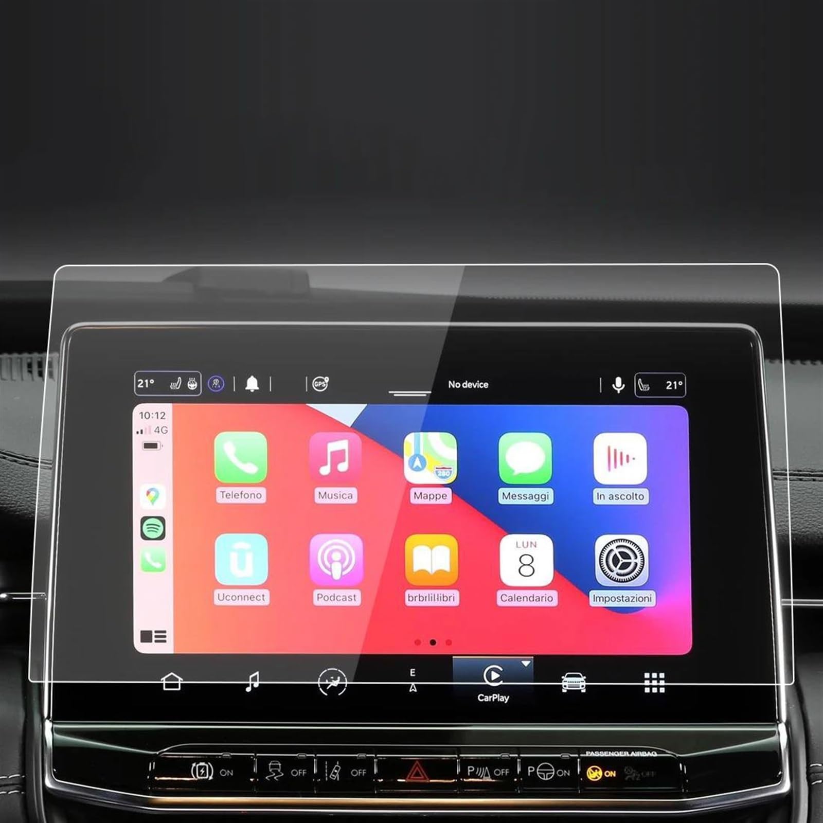 Ochraniacz ekranu ze szkła hartowanego Carplay do kompasu 2017-2023 (10,1