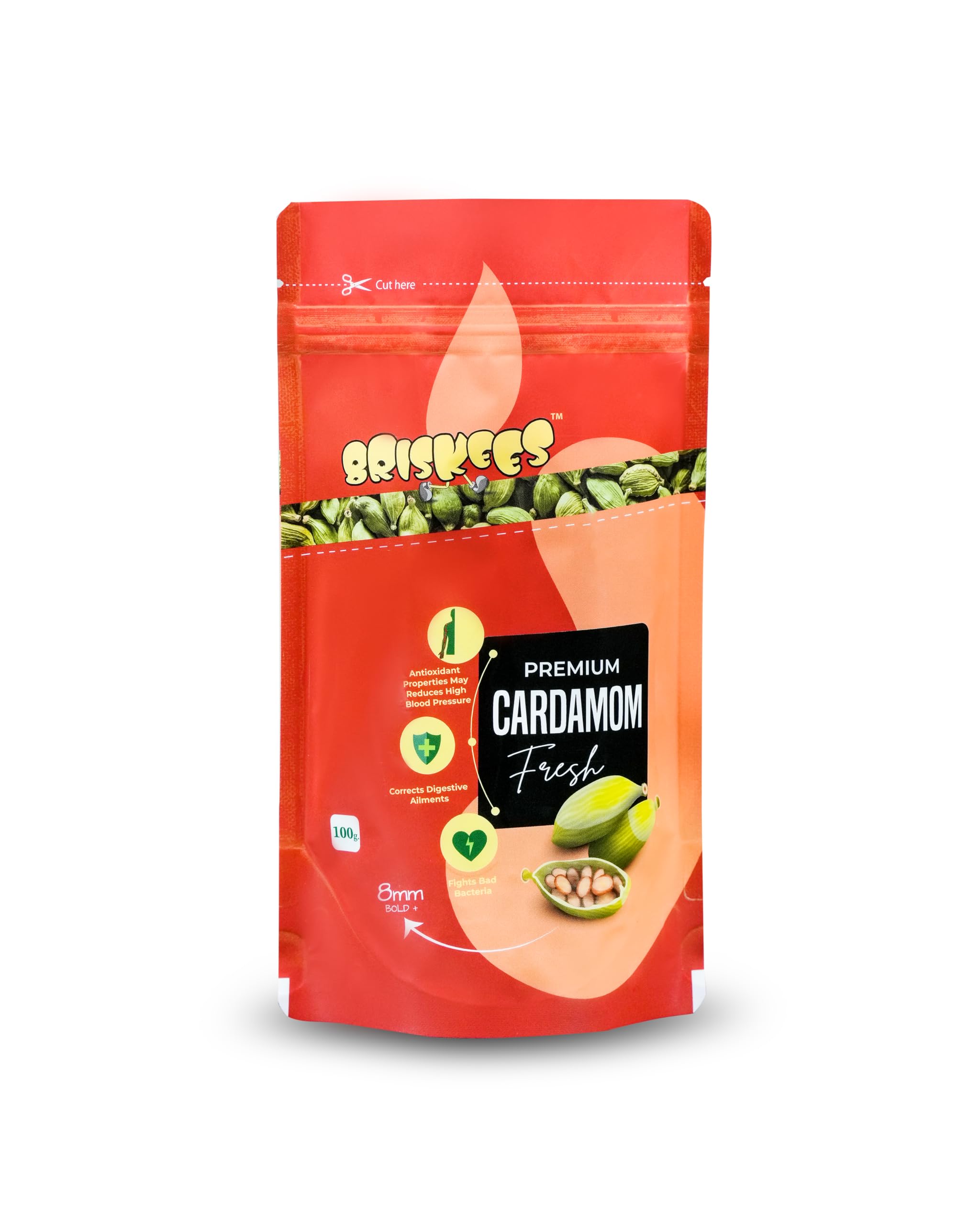 Briskees Idukki Cardamom – Fresh Cardamom 100gm – Premium Green Cardamom From Idukki – 8mm Bold Cardamom Seeds – Ideal for Cooking, Tea, Spice Rubs, Marinades (B0CM8819JC) Amazon Price History, Amazon Price Tracker