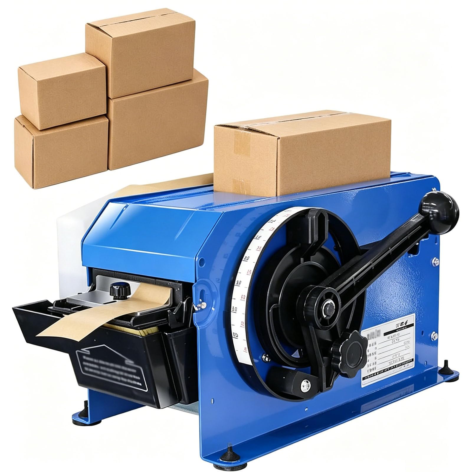 Klebebandabroller, Abroller für Wasseraktivierbares Klebeband, Manueller Spender & Cutter für Kraftpapier-Klebeband – Bandbreite 20–100 MM, BandläNge 100–1000 MM, für Kartonverpackungen
