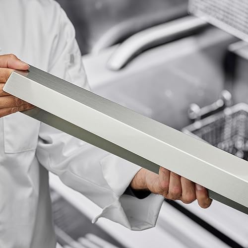 Miniatura 7 de Chef Master 90296 - Conector de tira de acero inoxidable para freidora profunda, resistente al calor, mantiene el aceite, los residuos de alimentos