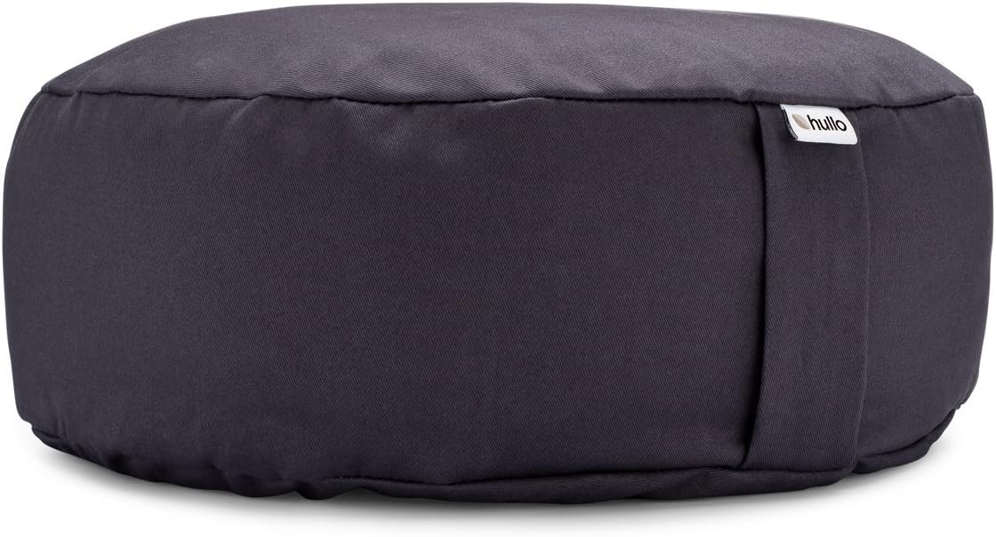 Hullo Floor Pillow 13"×13"×5" – Organic Zafu Yoga Meditation Cushion. Made in USA