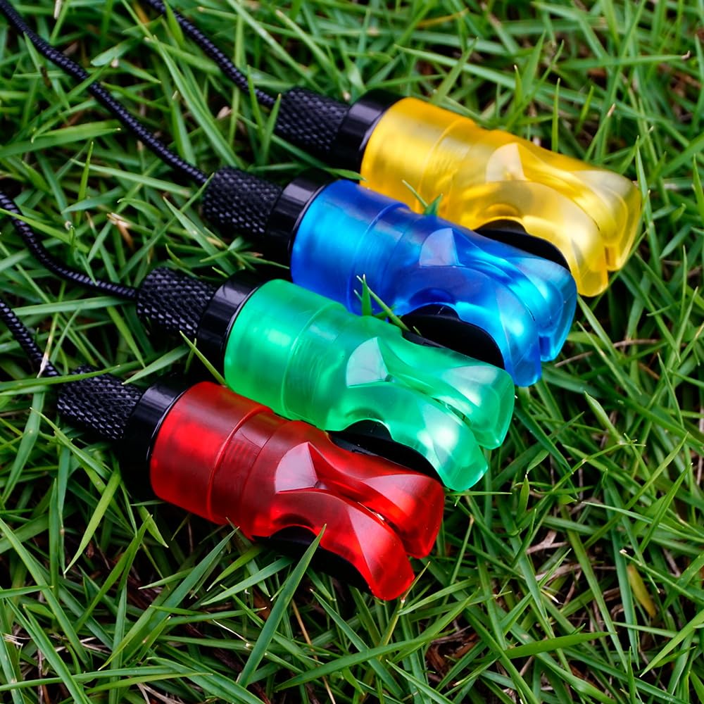 Hirisi Tackle Carp Fishing Swingers, LED Alarming, Bite Indicator Set Red Yellow Blue Green 4 In