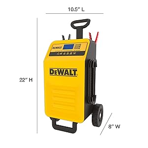 DeWalt DXAE200 Professional Rolling 40 Amp Battery Charger, 3 Amp Maintainer with 200 Amp Engine Start