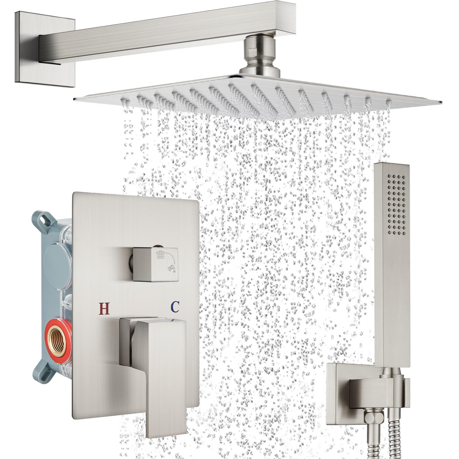 Système de douche à effet pluie mural pour remplacer votre robinetterie usée