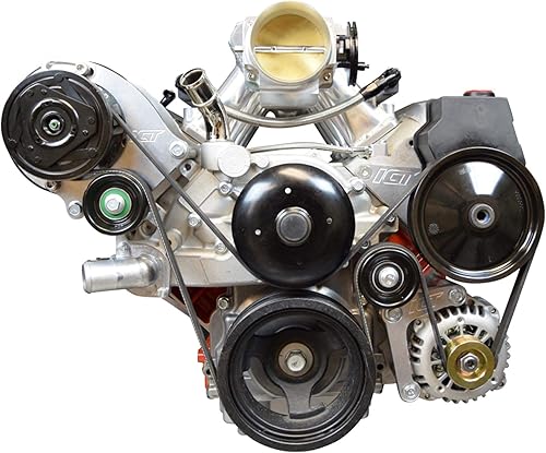 Miniatura 8 de ICT Billet - Soporte de alternador LS de montaje bajo Billet y soporte de bomba de dirección asistida - Compatible con LS1 Camaro Z28, Firebird