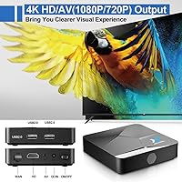 Vista 4 de Kinhank Super Console X2 Retro Video Game Console with 100,000+Games,EmuElec 4.5&Android TV 9.0 Dual System,4K HD Emulator Console,Game Consoles