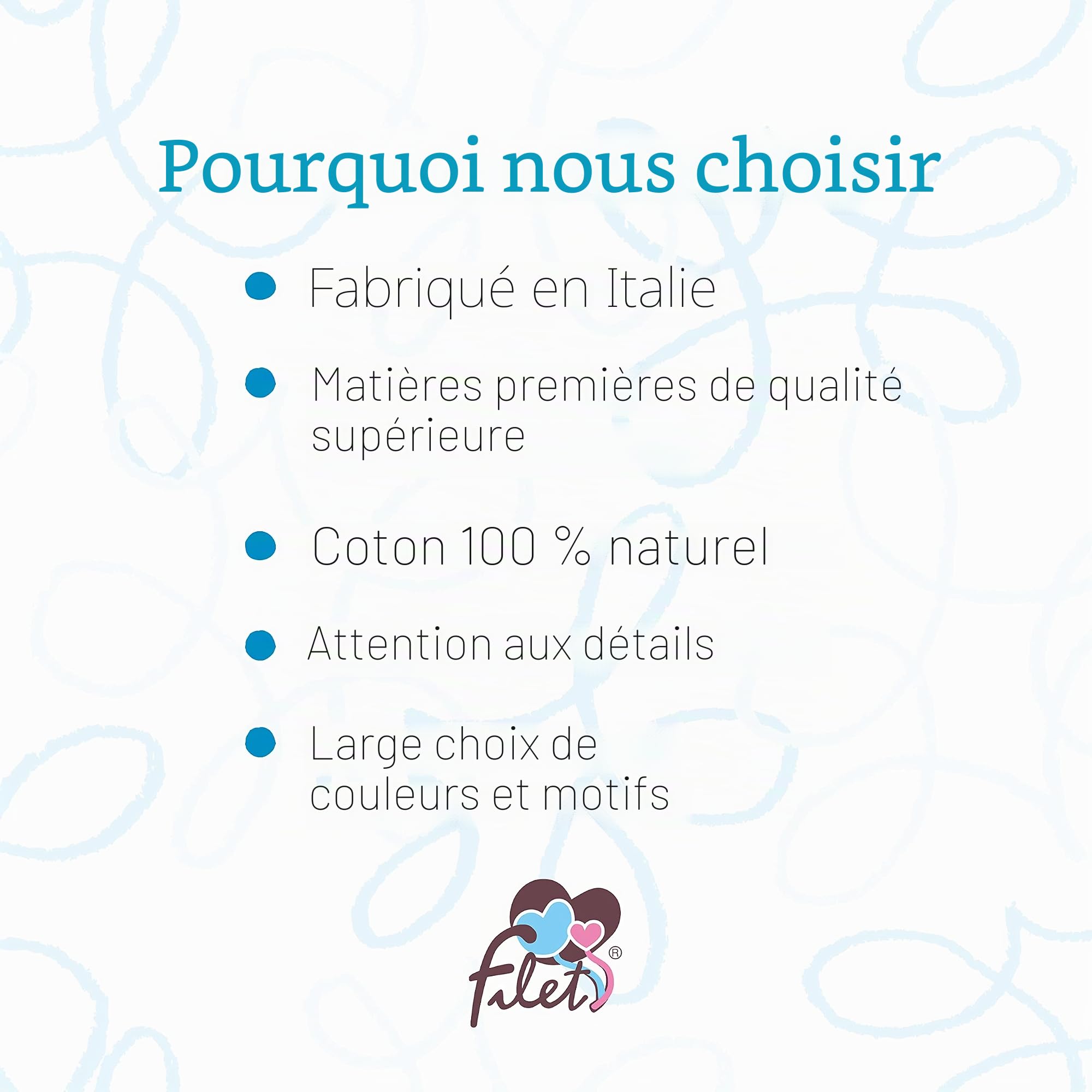 FILET - Beauty Case avec Poignées et Fermeture Éclair, avec Broderie en Forme d’Ourson, en Coton Rembourré, Idéal pour Les Produits pour l’Entretien du Bébé, 100% Made in Italy