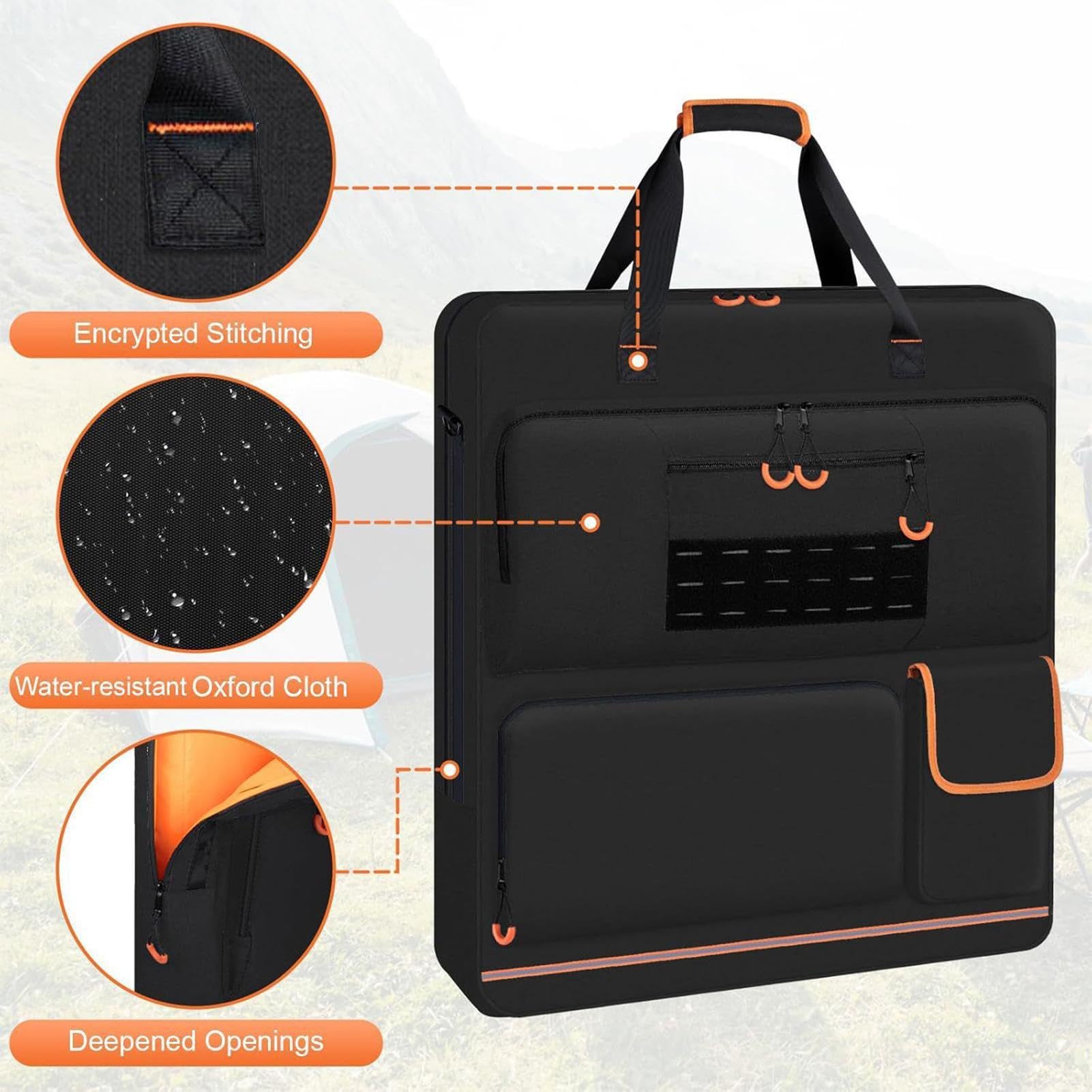 Torba do przechowywania paneli słonecznych, przenośna, wyściełana torba