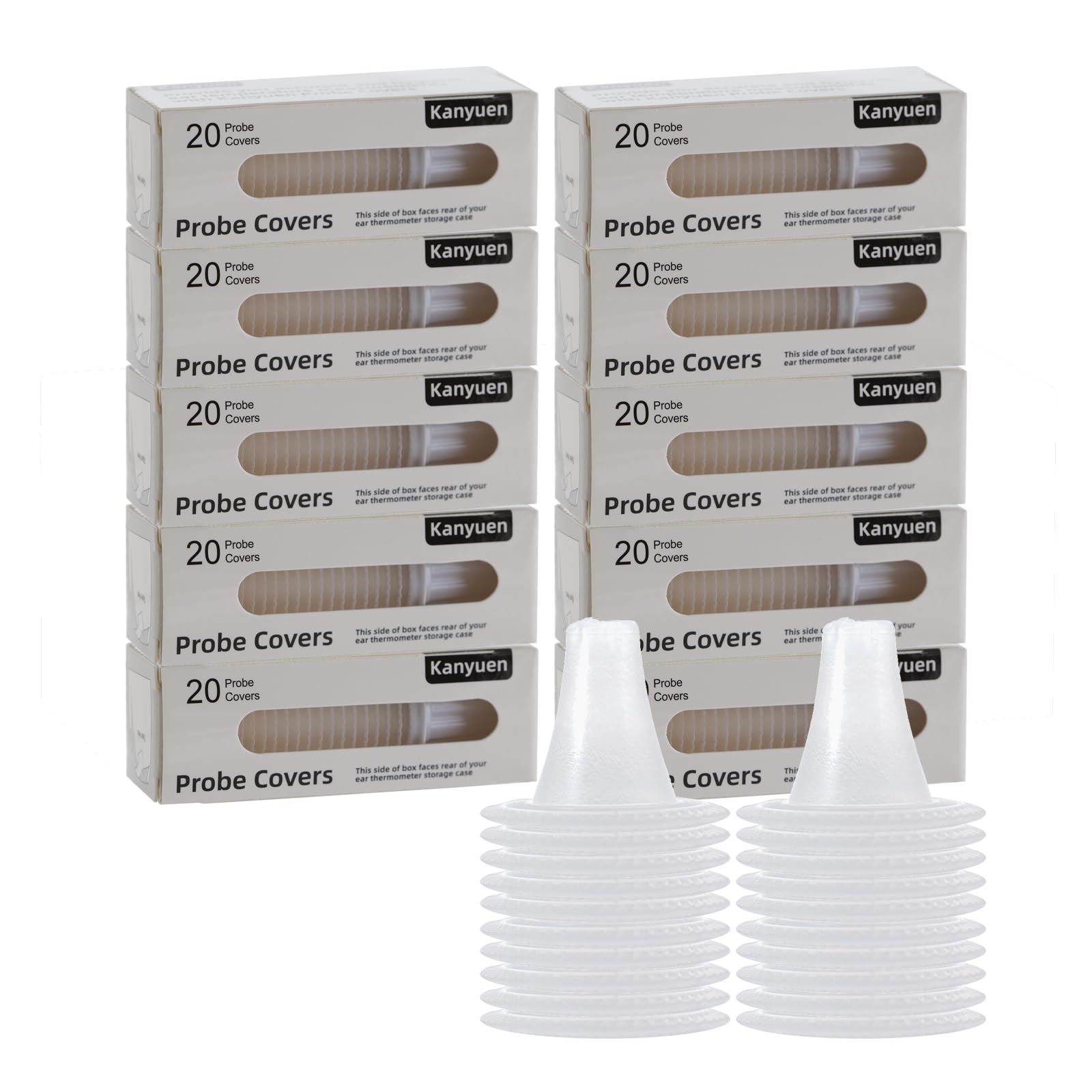 200PCS Disposable Ear Digital Thermometer Probe Covers, Lens Filters for Braun Thermoscan Themometer, BPA-Free, Refill Covers for Accurate Temperature Readings-image-47