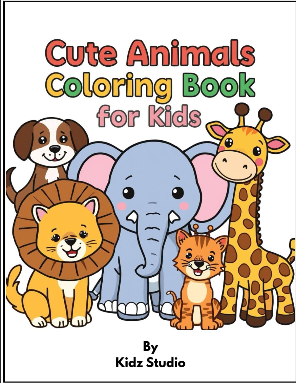 Cute Animals Colouring Book for Kids