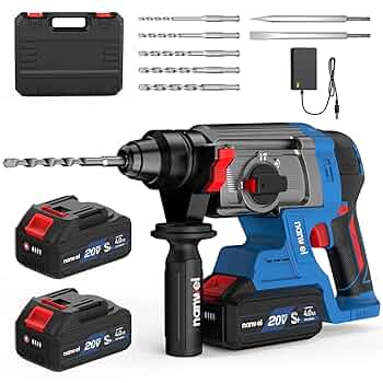 NANWEI 充電式ハンマードリル コードレスハンマードリル 振動ドリル マキタ Amazon | NANWEI 充電式ハンマードリル マキタ18Vバッテリー対応