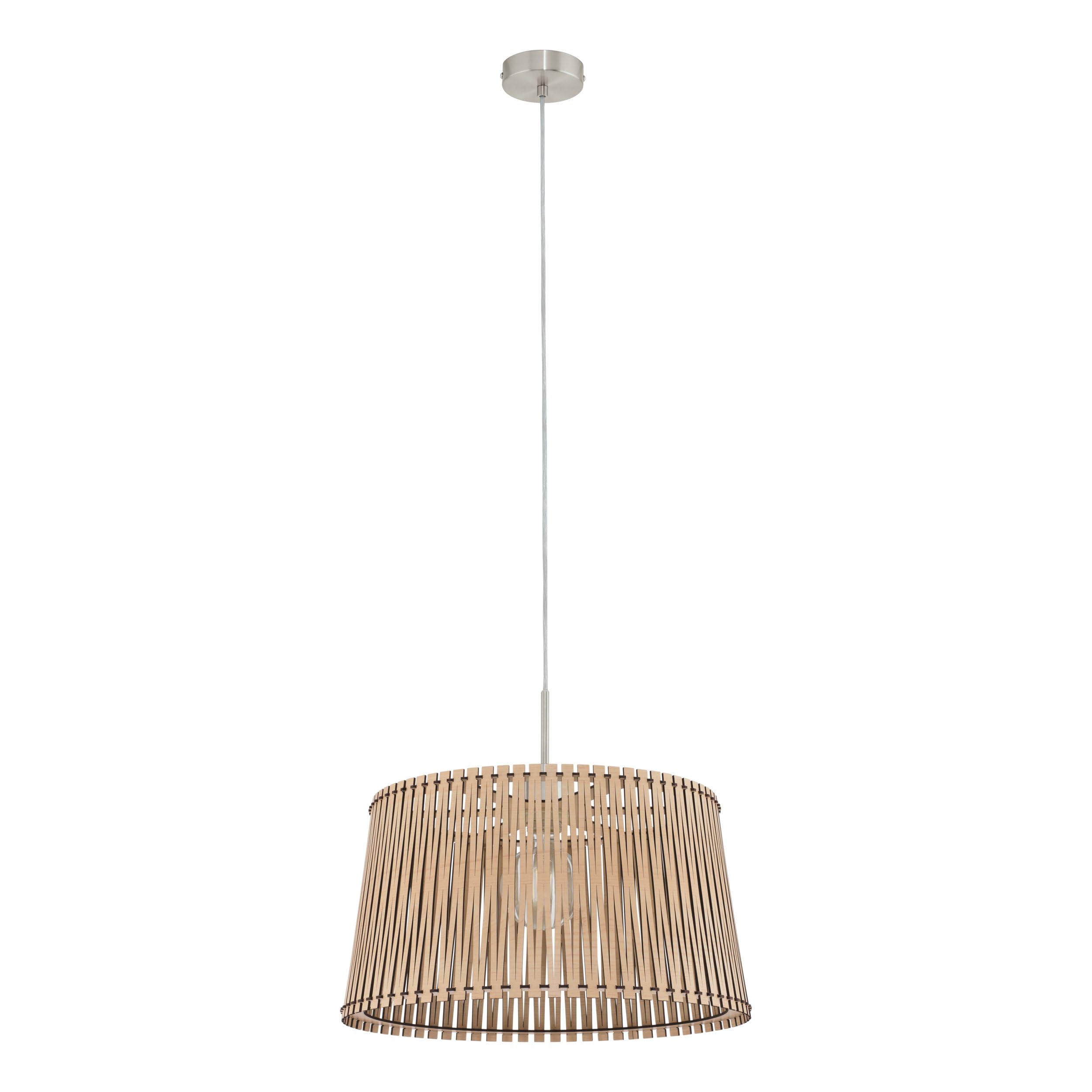Eglo Matt Nickel Pendant Light Sendero, Boho Hanging Lamp