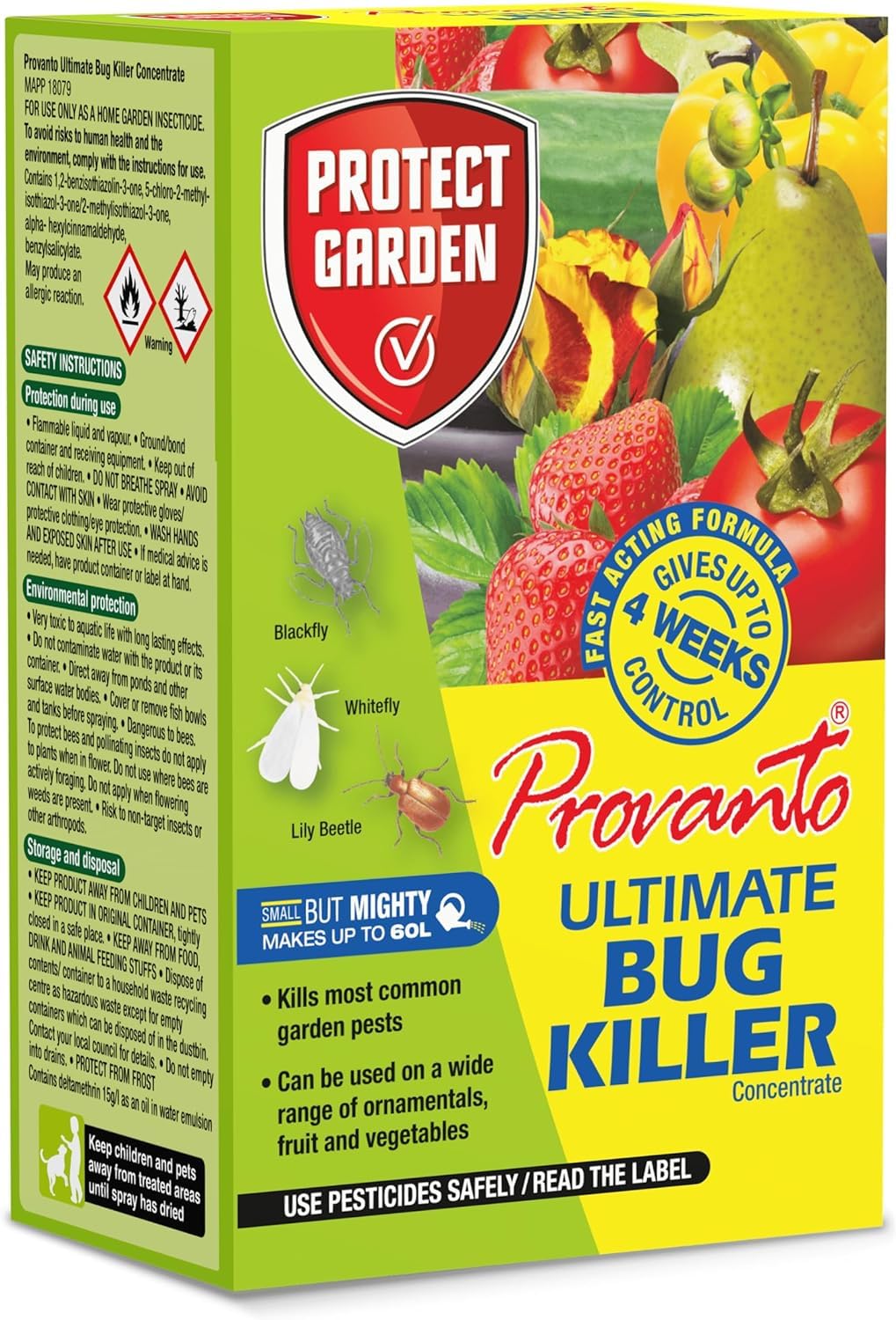 30ml Ultimate Bug Killer Concentrate Liquid - Bug Killer - For Home, Garden, Greenhouse And Conservatory - Effective Protection for Ornamental and Edible Plants