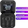 Yunir Flip Phone for Seniors - Unlocked Basic Cell with 1.77 Inch Screen, Dual SIM, Big Buttons, LED Flashlight (Black)