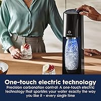 Vista 6 de SodaStream - E-TERRA - Máquina de soda PAQUETE DE VALOR 3 niveles automáticos de carbonatación Incluye 2 cilindros de CO2, 3 botellas aptas
