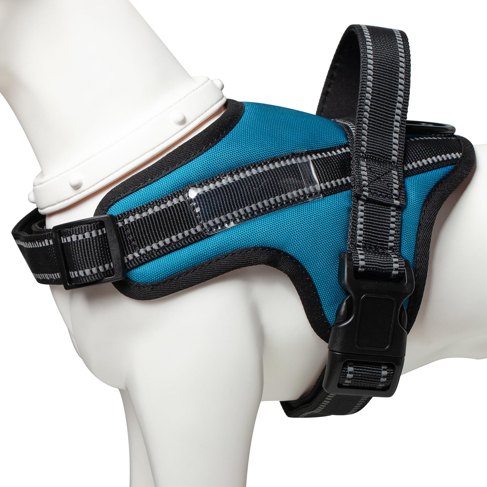 OGURIYA Dog Harness,Pet Vest Name Plate Pocket,No Choke,Reflective,Adjustable and Padded,for Easy Walking and Training for Small,Medium,Large Dogs(