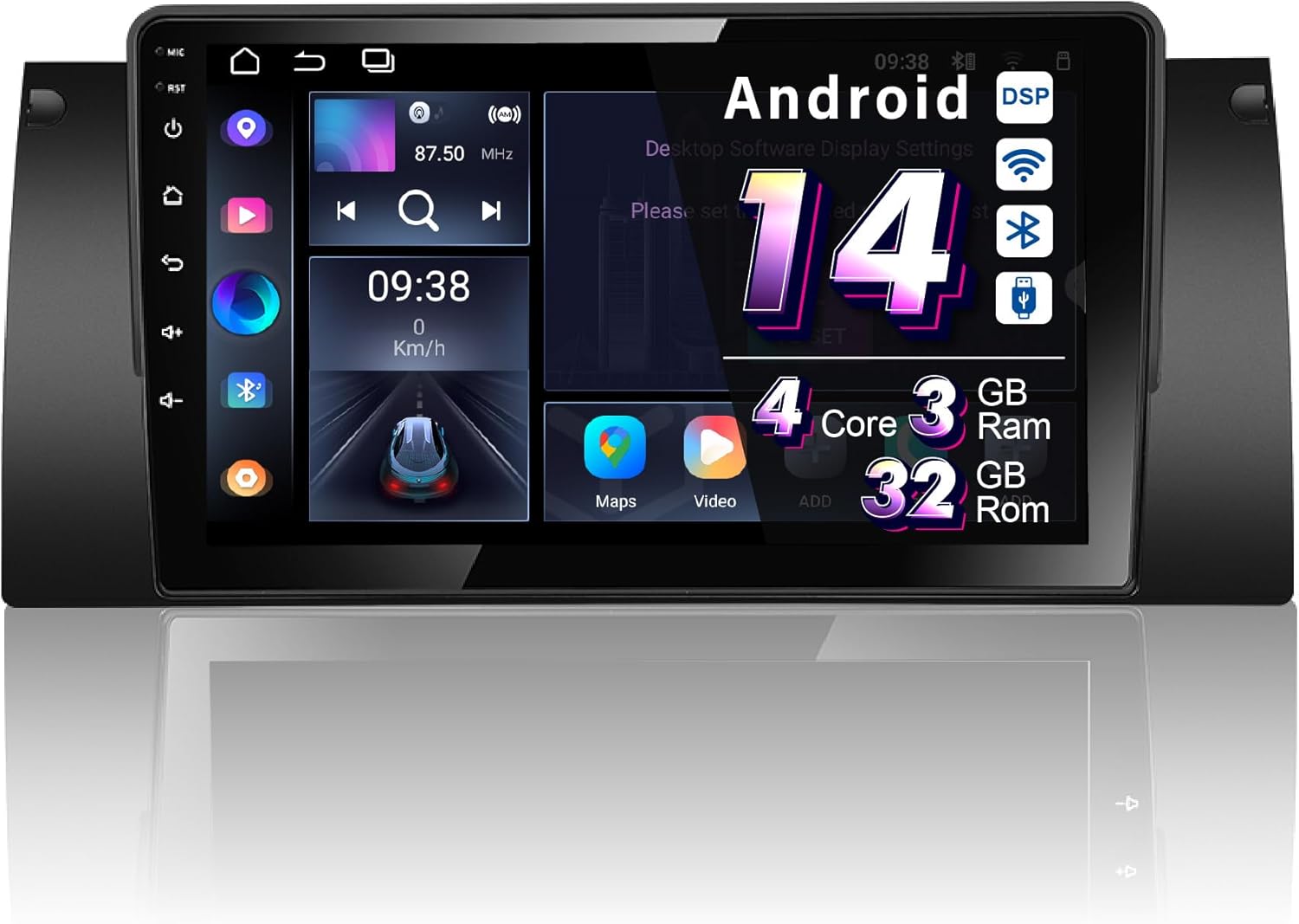 Amaseaudio Android 14 Car Stereo main unit