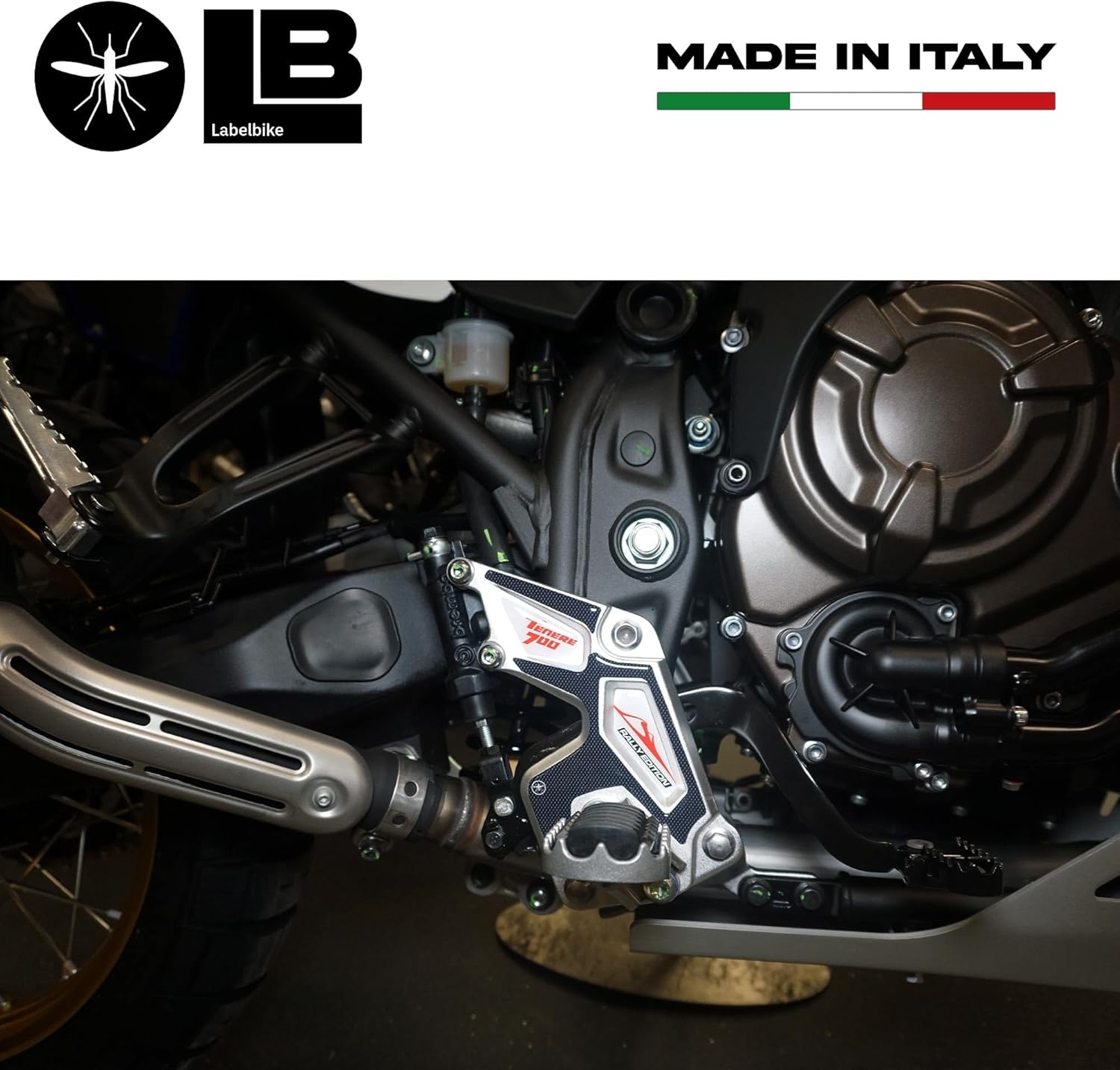 labelbike - 3D Stickers Decorations and Motorcycle Door Sill Protections Compatible with Yamaha Tenere 700 Rally Edition from 2022