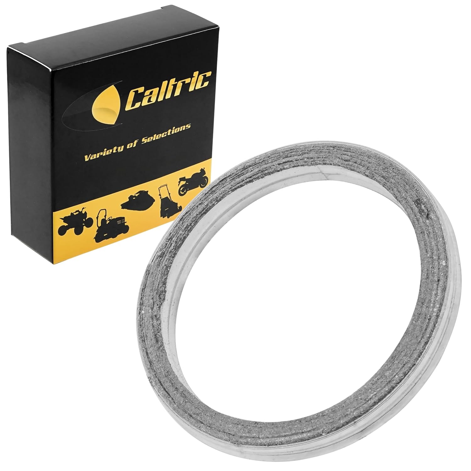 Caltric Muffler Head Pipe Gasket Compatible with Polaris Outlaw 50 90 110 2007 2008-2019