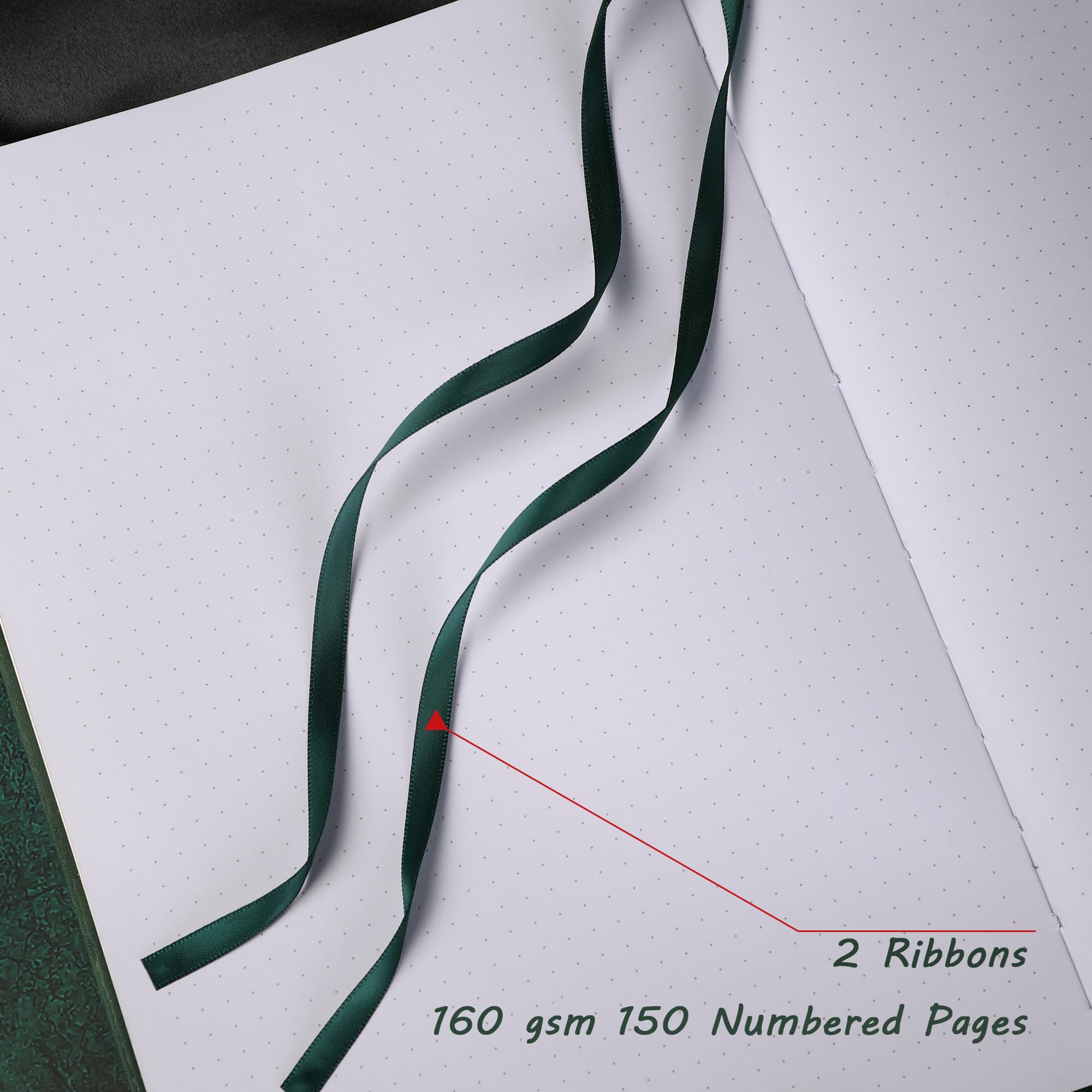 TIEFOSSI B5 Dot Journals for Women Men 160 GSM Thick Paper, 150 Numbered Pages, 5 * 5MM Dot Grid - Image 3