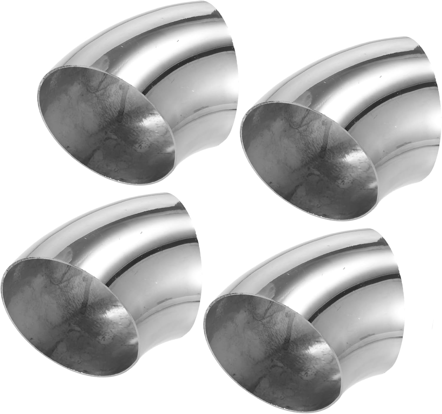 45 Degree Mandrel Bend Elbow Tube OD 3.5" Inch 304 Stainless Steel Reusable | Exhaust Elbow Pipe Stair Handrail Tube 4 Pcs