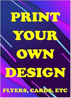RokAPary 20 Premium 5x7 Custom Flyers: Personalized Premium Quality Prints for Effective Marketing and Promotion. Glossy Printing on 330 GSM Cardstock. Print Your Own Logo, Photo