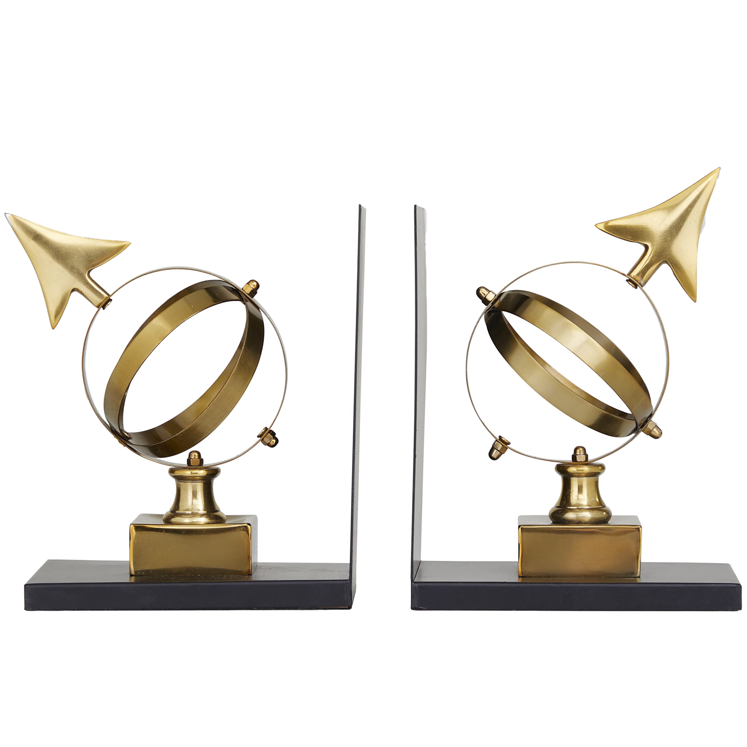 Amazon.com: Deco 79 Stainless Steel Armillary Bookends with Black 