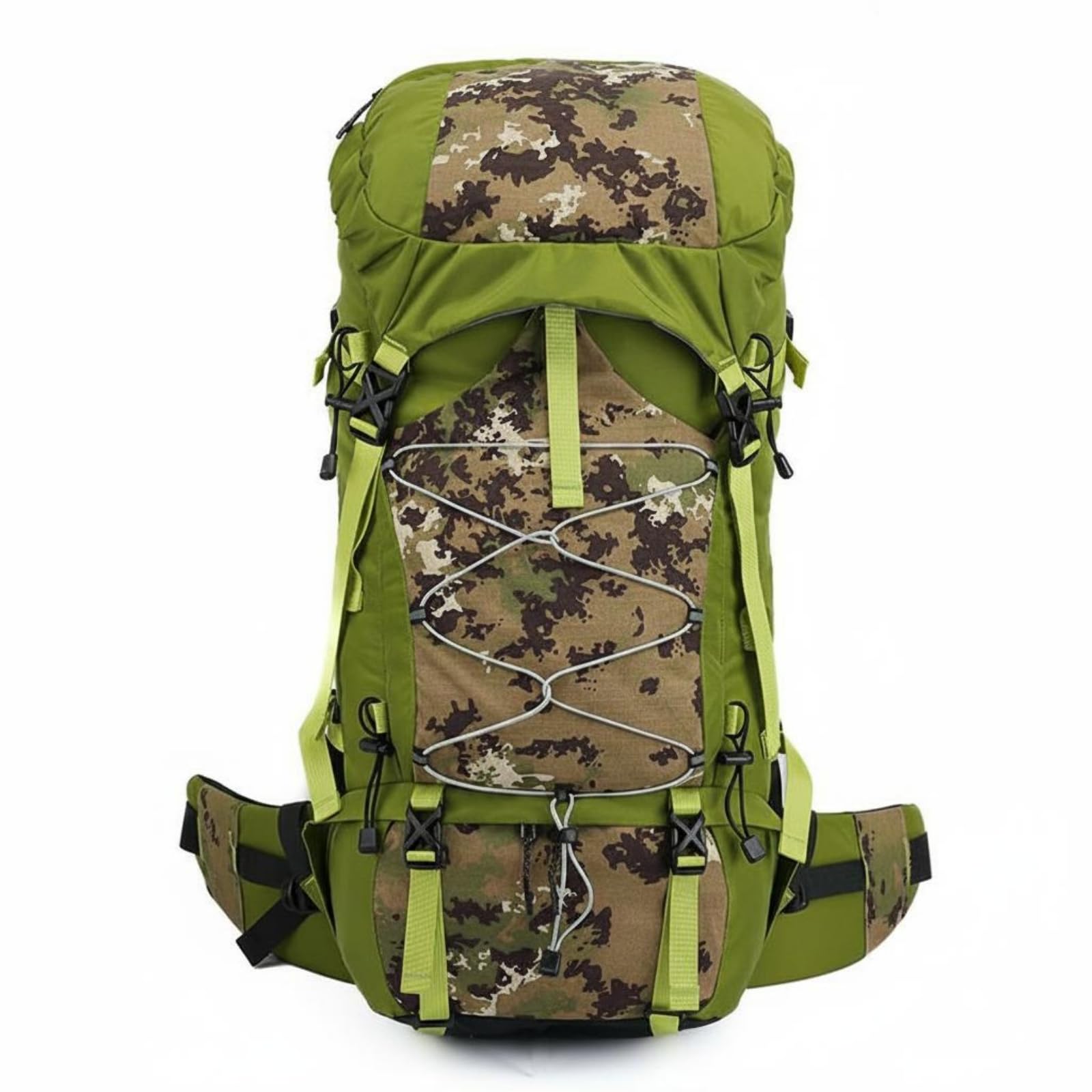 MYADDICTION Hiking Backpack Waterproof Travel Backpack Multi-Purpose Large Hiking Pack, Camouflage Green-image-43