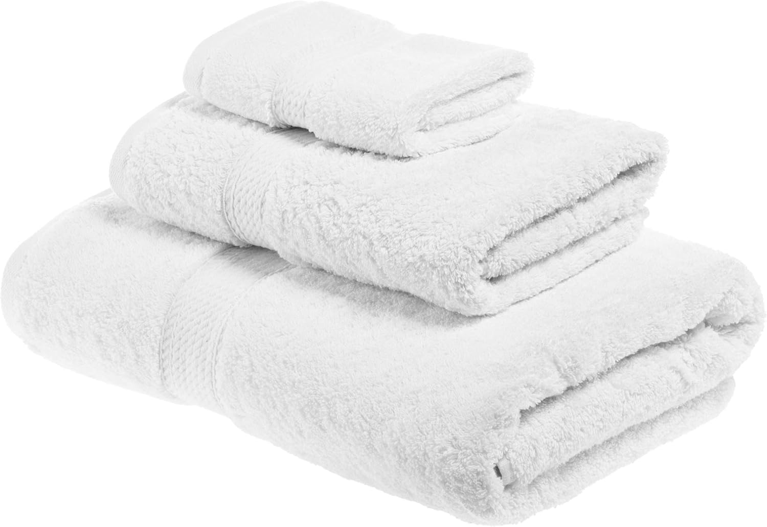 Buckingham Egyptian Cotton 3Piece Towel Set, Washcloths