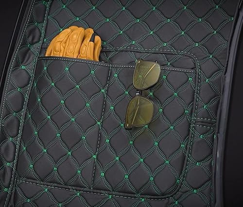 Miniatura 4 de US Stock Moto Onfire King Tour Pack Liner Fit para Advanblack King Tour Pack solo (costuras de hilo beige, cuero sintético, 1 juego)