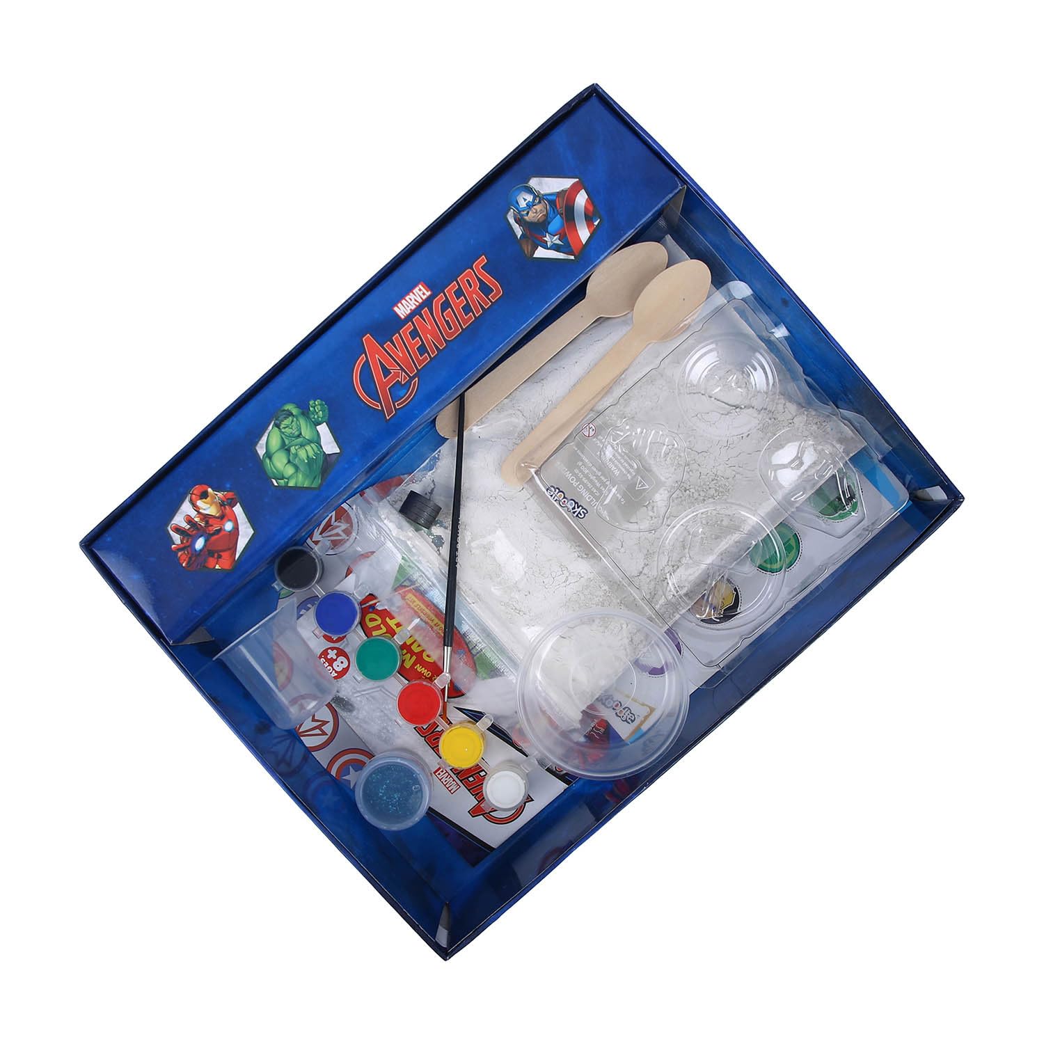 SKOODLE Avengers Creative Kids Art and Craft Kit - Fridge Magnet Making DIY Toy for Ages 8 Years & Above, Fun Kids Activity - Includes Moulds and Paints for Endless Crafting Adventures