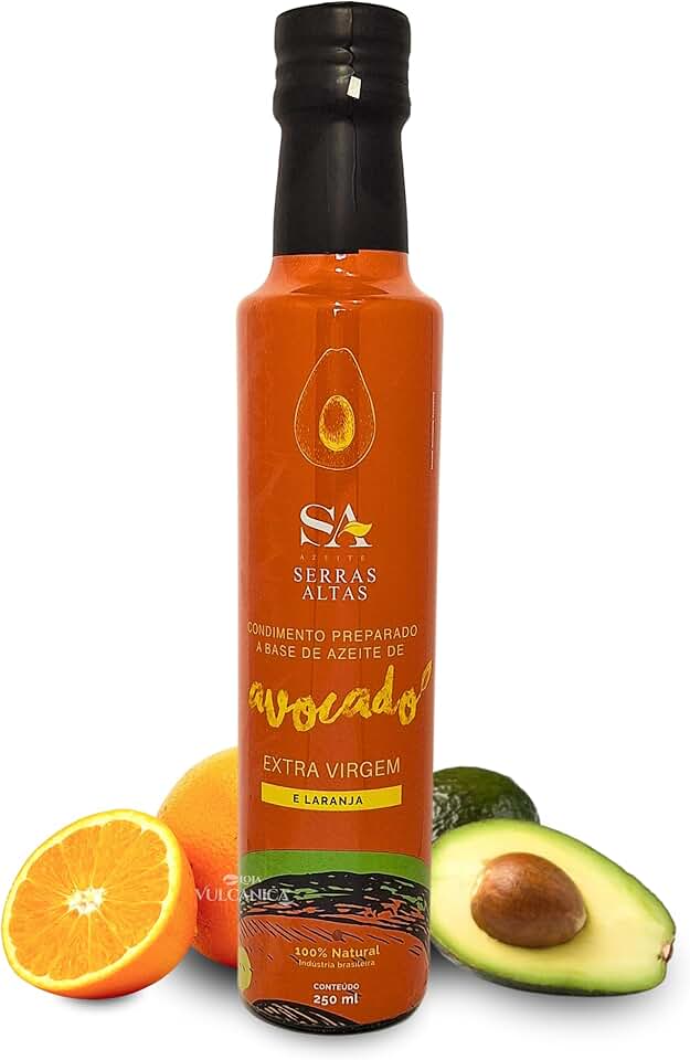 Azeite De Avocado Extra Virgem Com Laranja 250ml - Faz. Irarema