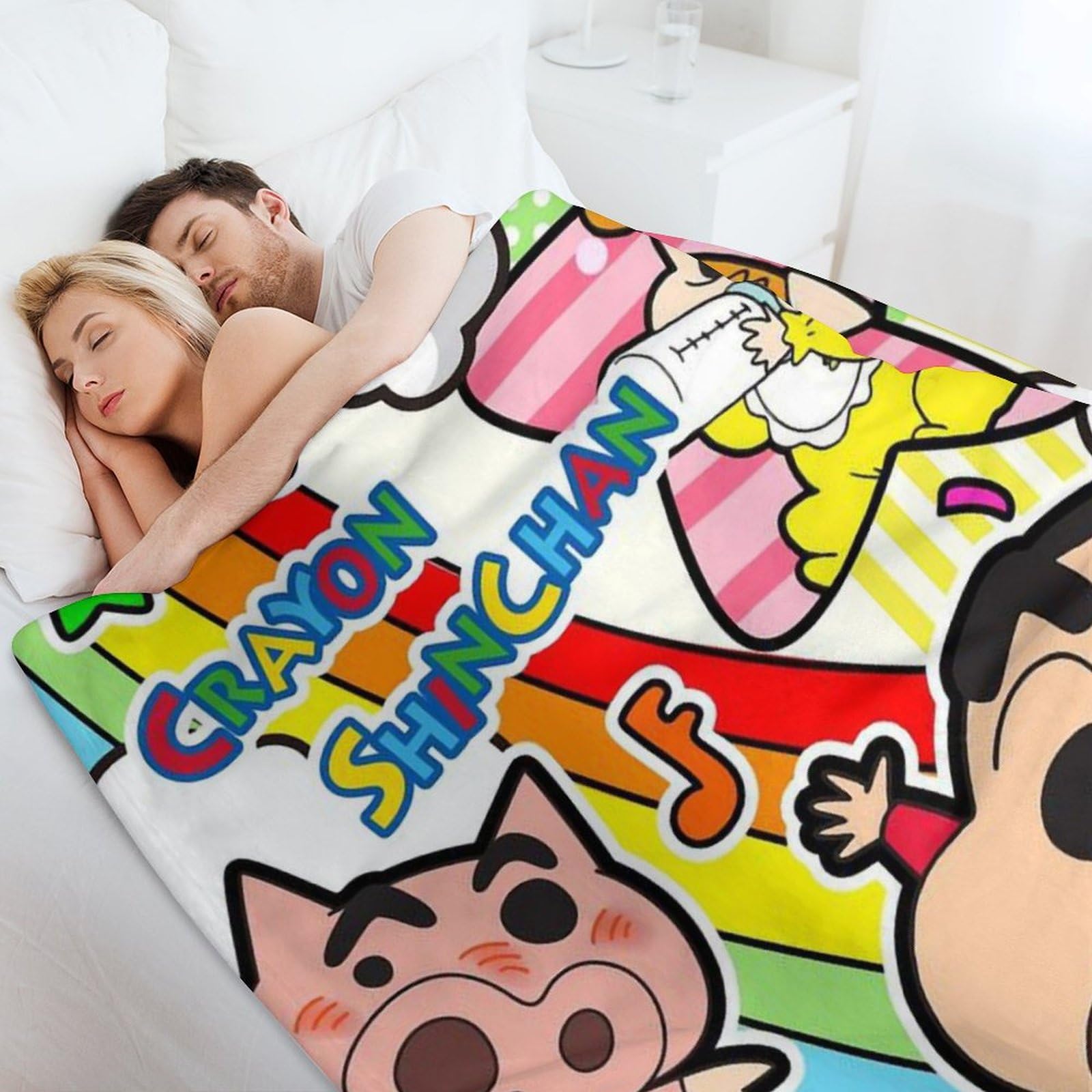 Amazon｜クレヨンしんちゃん 毛布 ブランケット 暖かい 肌に優しい