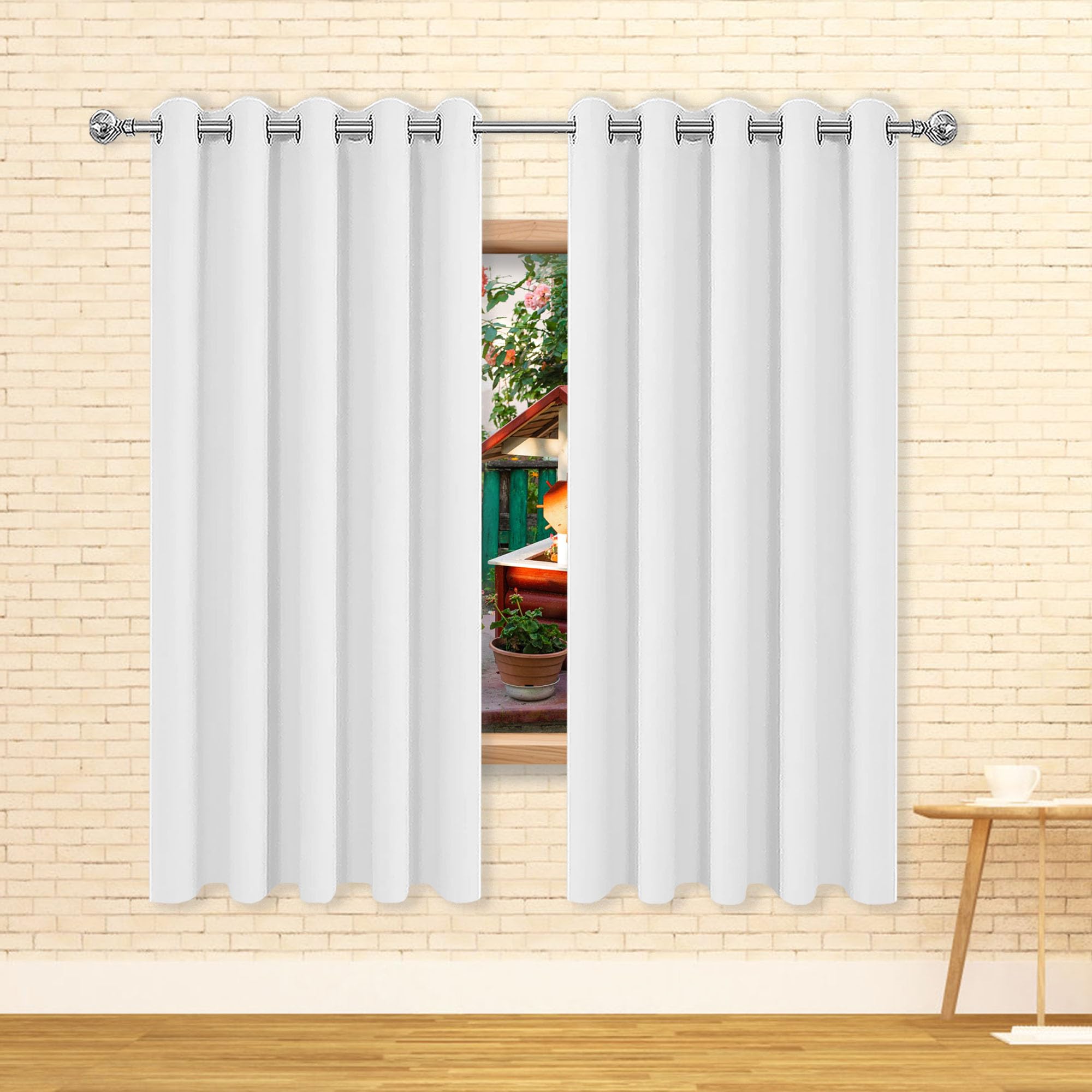 Rideaux de salon moderne blanc pour transformer vos fenêtres en havre de paix lumineux