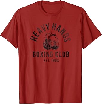 Trendy Heavy Hands Boxing Club Logo T-Shirt