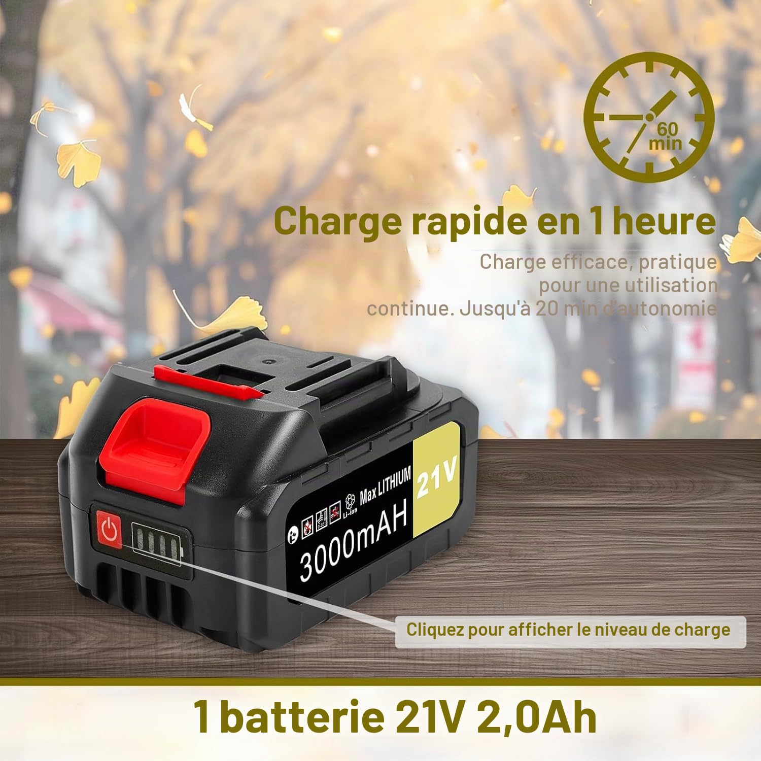 Souffleur de Feuilles 61m/s, Débit d'air 2,8 m³/Min Aspirateur-Souffleur