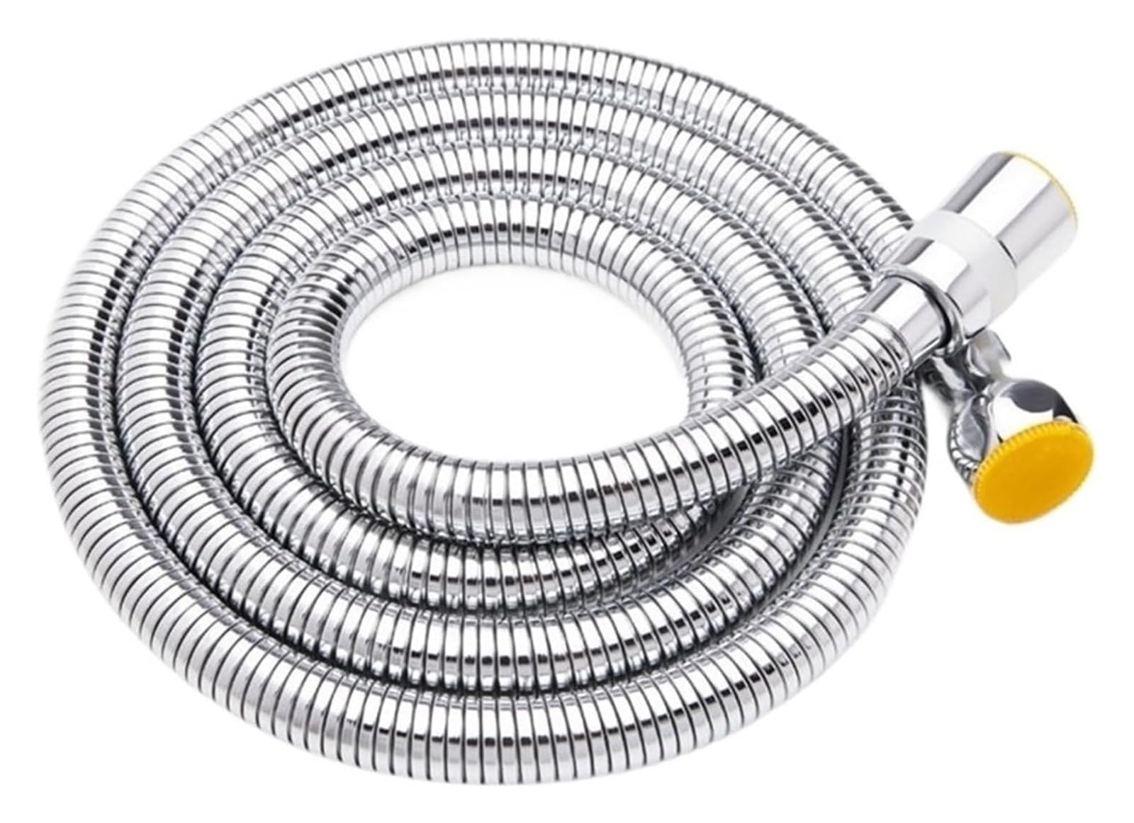 Gkirqvpe 200Cm Shower Hose, Stainless Steel Chrome Flexible Shower Hose 1.5M 2M G1/2 Connector Dn15 Bathroom Bidet