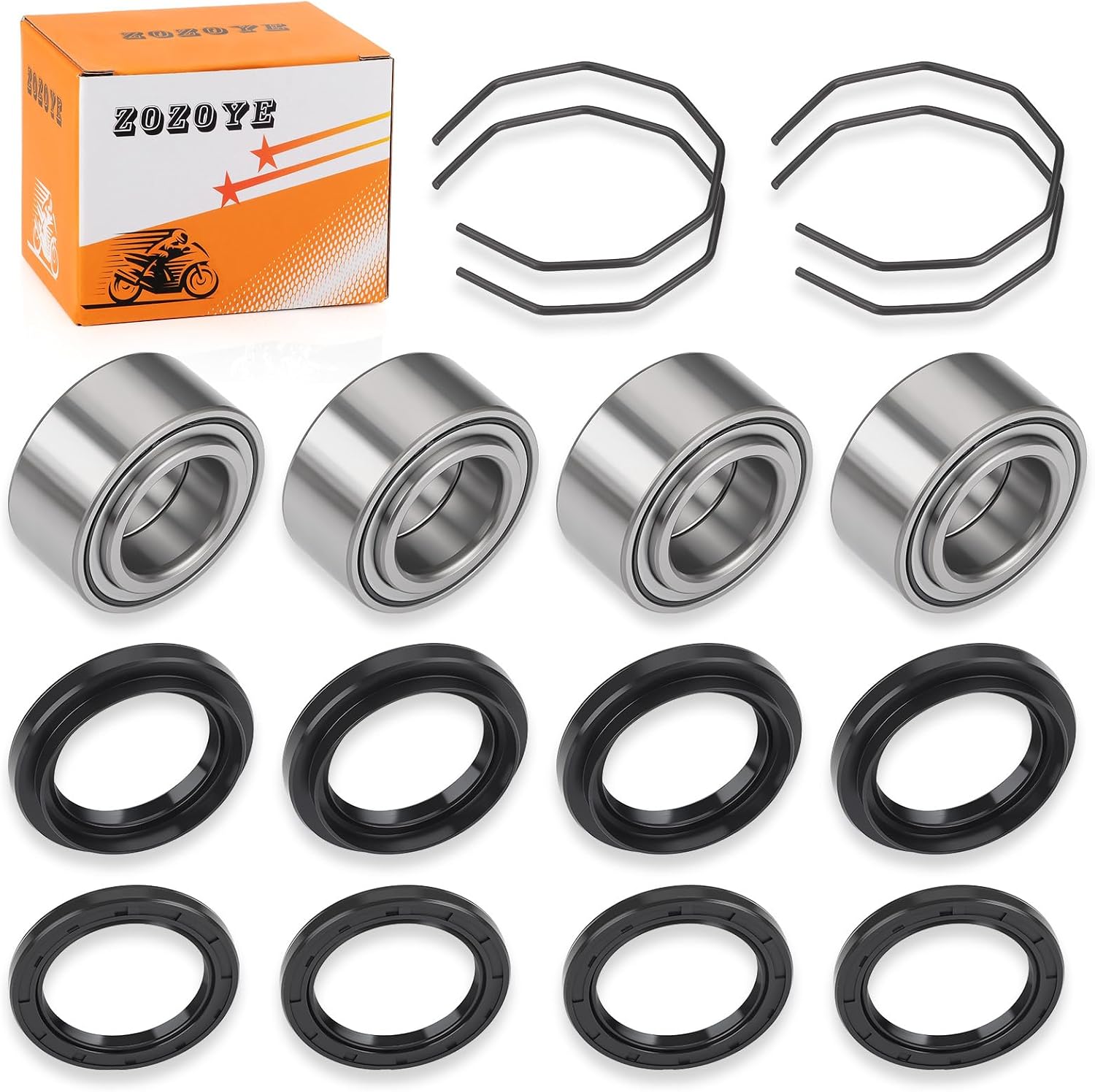 For Arctic Cat 250 300 375 454 500 4x Front or Rear Wheel Bearing + Seal 0402-275